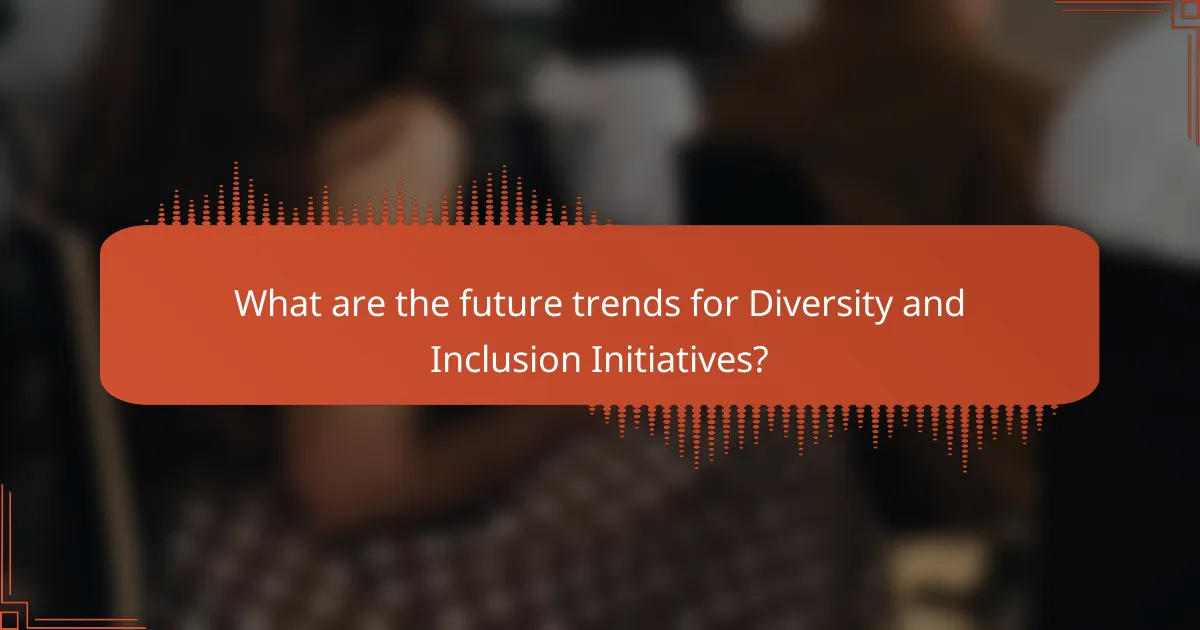 What are the future trends for Diversity and Inclusion Initiatives?